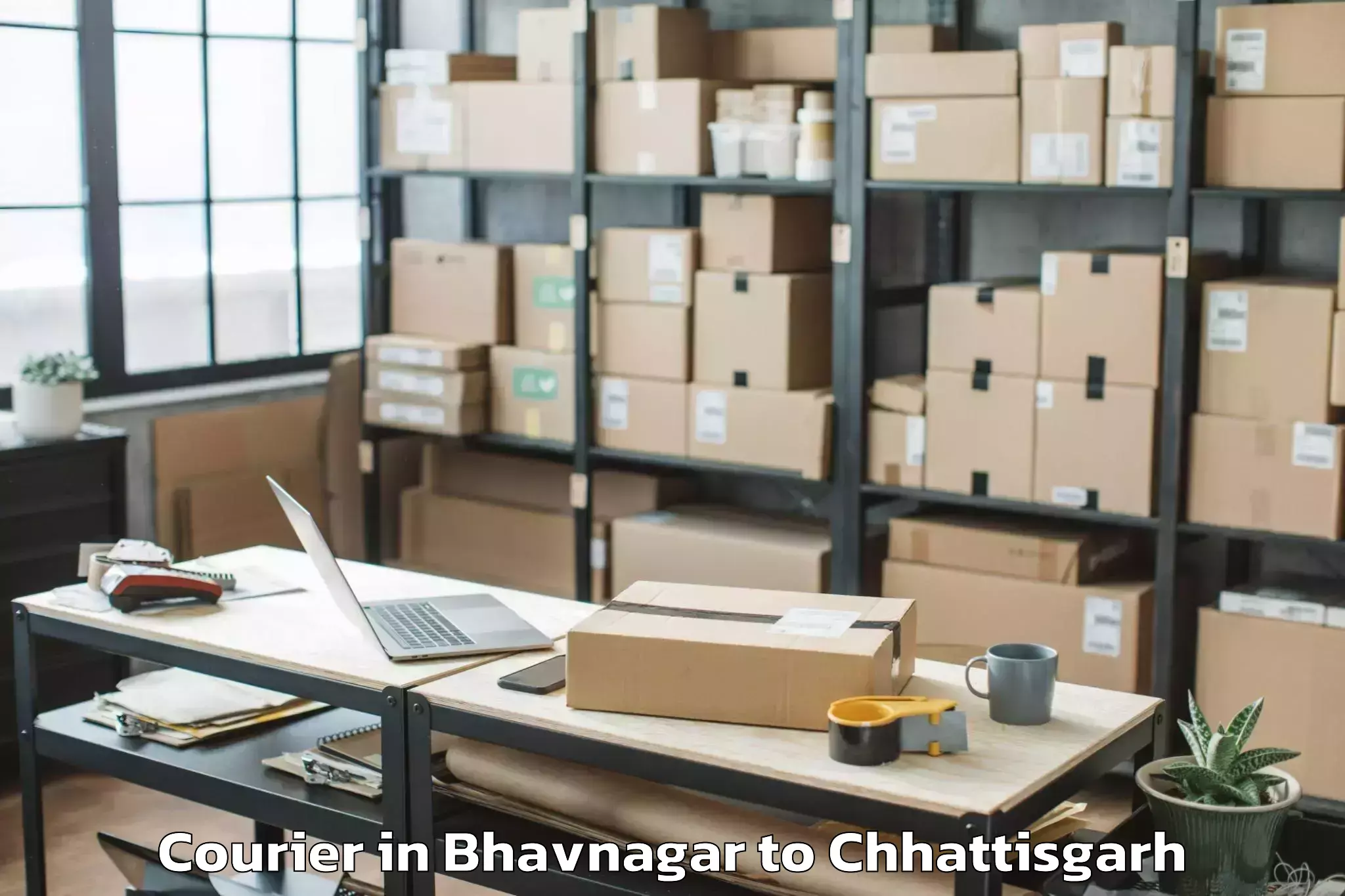 Leading Bhavnagar to Pathalgaon Courier Provider